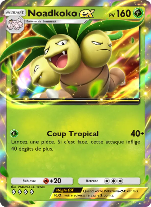 Carte Pokémon Noadkoko-ex 023/226 de l'extension Puissance Génétique