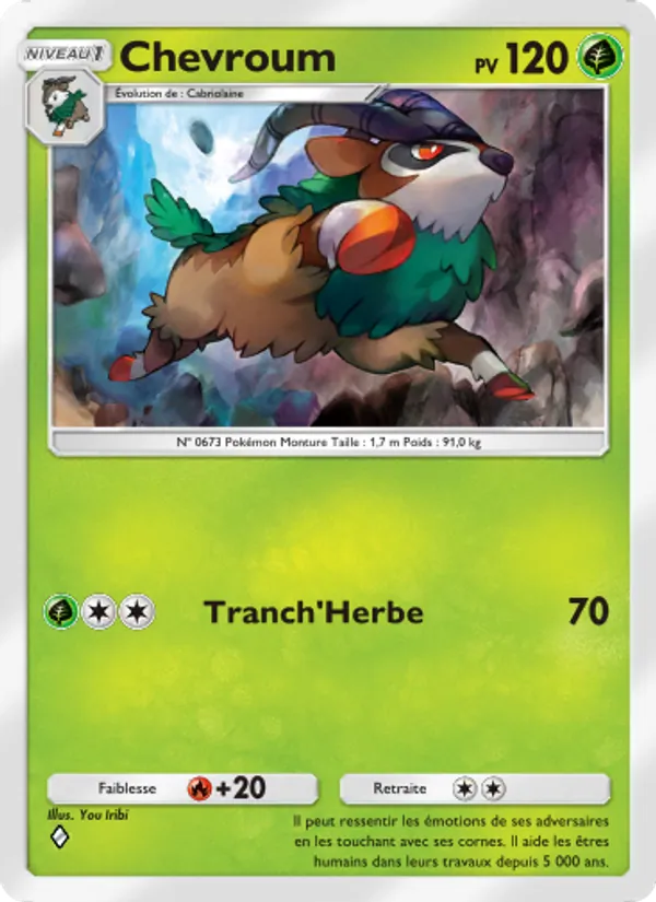 Carte Pokémon Chevroum 032/226 de l'extension Puissance Génétique