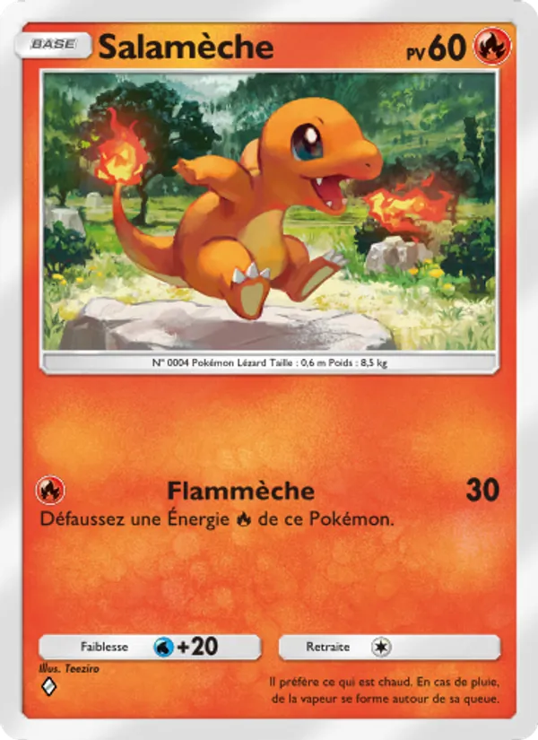 Carte Pokémon Salamèche 033/226 de l'extension Puissance Génétique