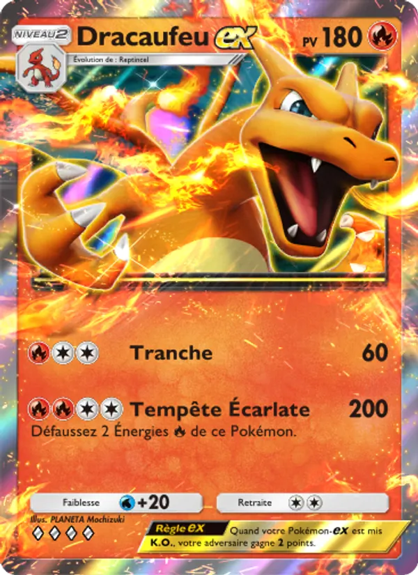 Carte Pokémon Dracaufeu-ex 036/226 de l'extension Puissance Génétique