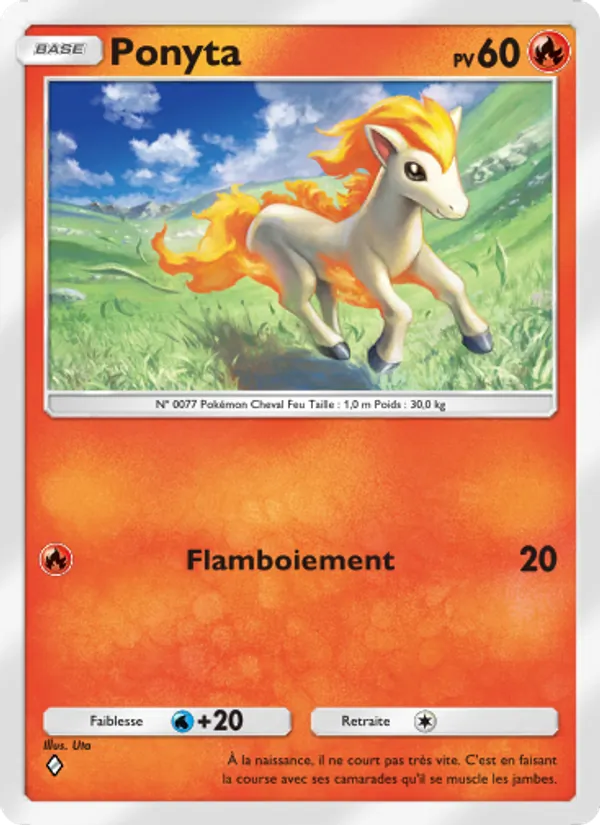 Carte Pokémon Ponyta 042/226 de l'extension Puissance Génétique