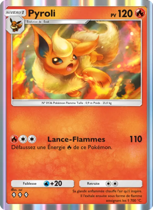 Carte Pokémon Pyroli 045/226 de l'extension Puissance Génétique