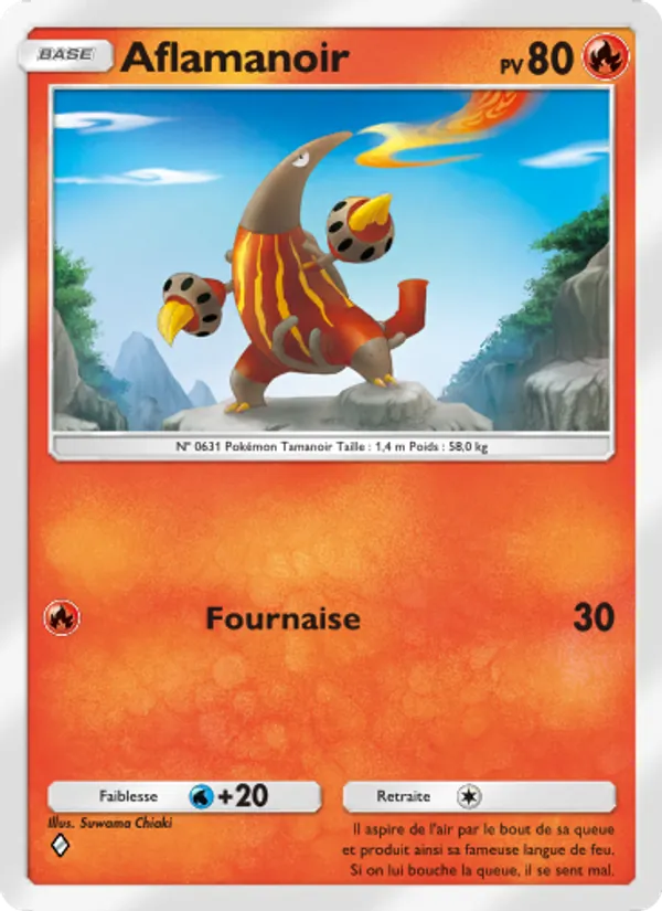 Carte Pokémon Aflamanoir 048/226 de l'extension Puissance Génétique