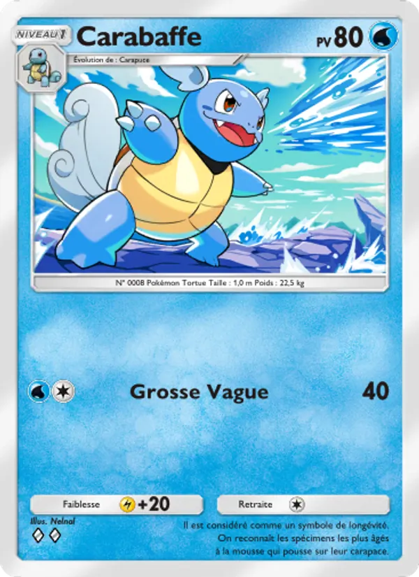 Carte Pokémon Carabaffe 054/226 de l'extension Puissance Génétique