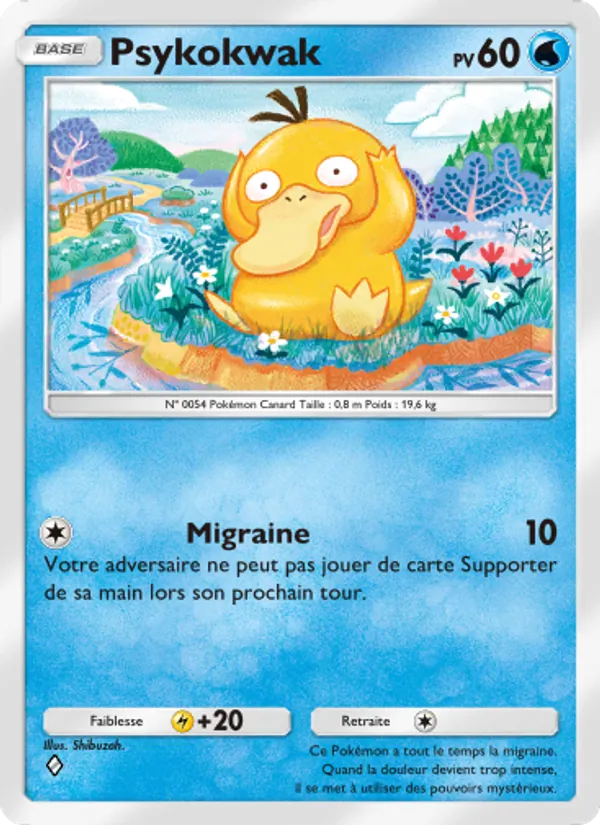 Carte Pokémon Psykokwak 057/226 de l'extension Puissance Génétique