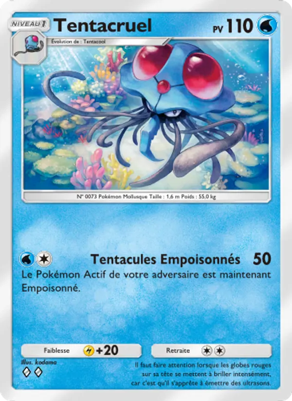 Carte Pokémon Tentacruel 063/226 de l'extension Puissance Génétique