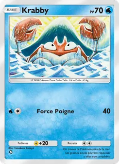 Carte Pokémon Krabby 068 — Puissance Génétique