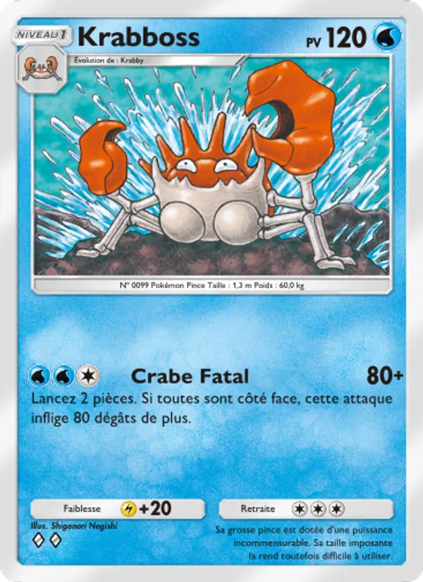 Carte Pokémon Krabboss 069/226 de l'extension Puissance Génétique