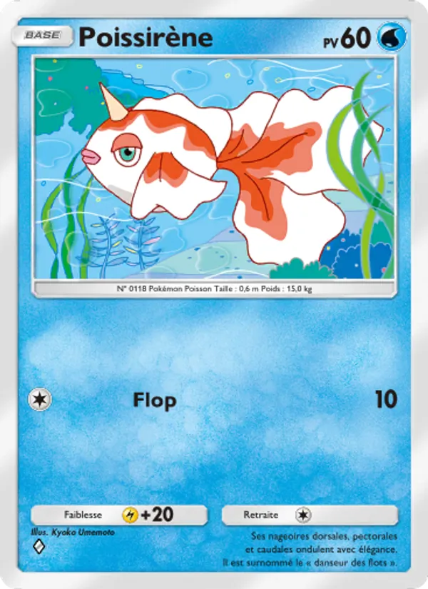 Carte Pokémon Poissirène 072/226 de l'extension Puissance Génétique