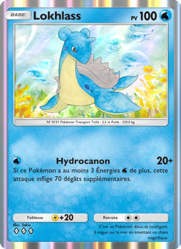 Carte Pokémon Lokhlass 079/226 de l'extension Puissance Génétique