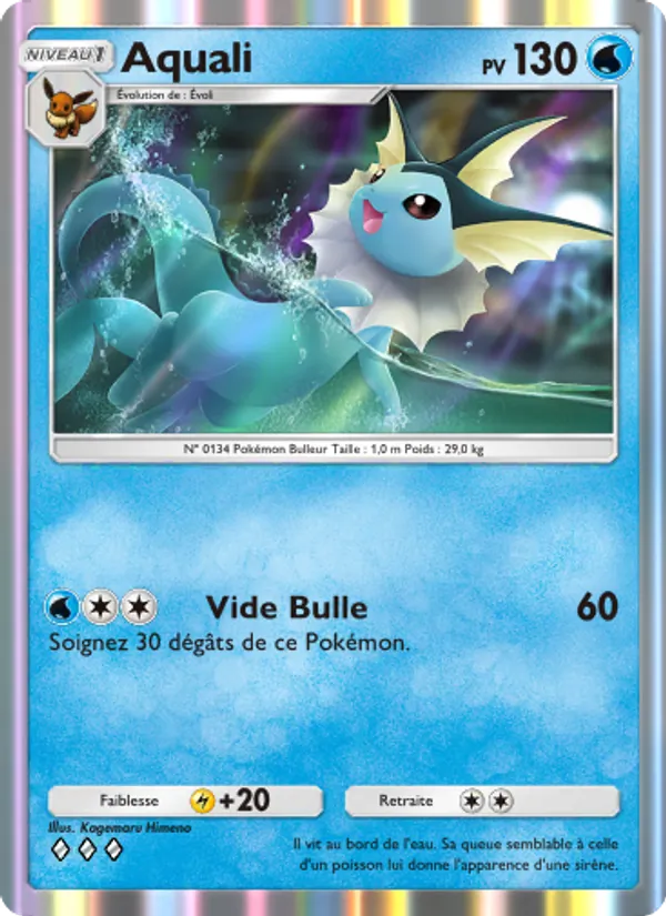 Carte Pokémon Aquali 080/226 de l'extension Puissance Génétique