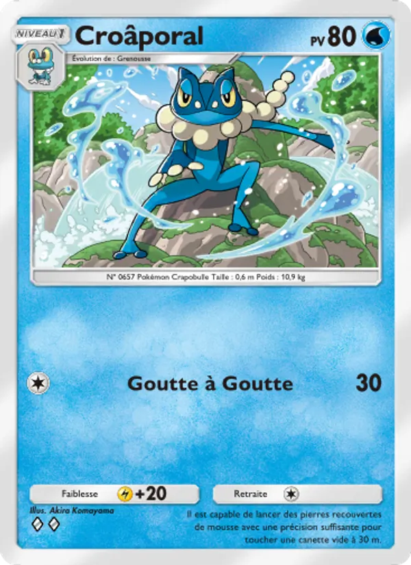 Carte Pokémon Croâporal 088/226 de l'extension Puissance Génétique
