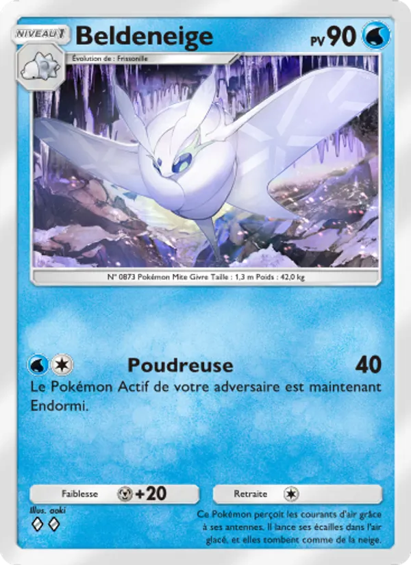 Carte Pokémon Beldeneige 093/226 de l'extension Puissance Génétique