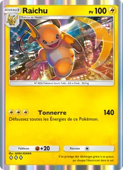 Carte Pokémon Raichu 095 — Puissance Génétique