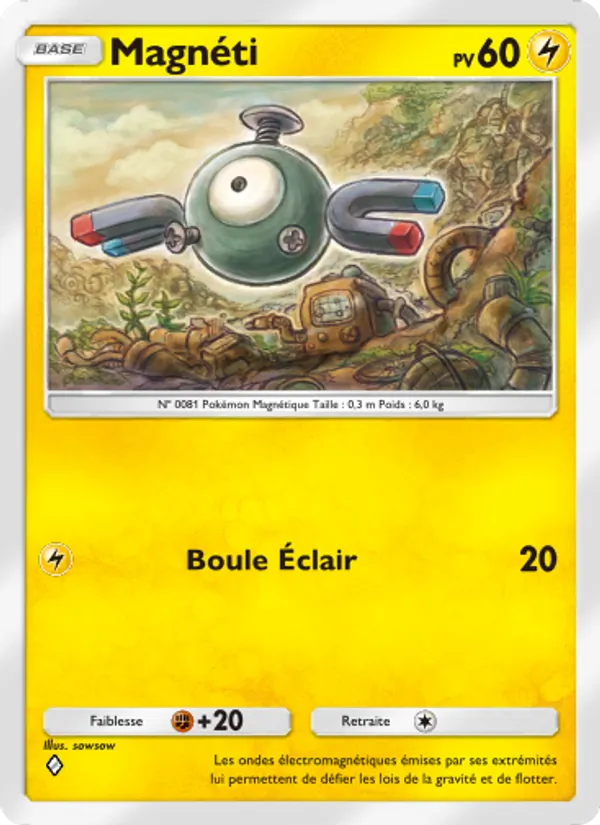 Carte Pokémon Magnéti 097/226 de l'extension Puissance Génétique