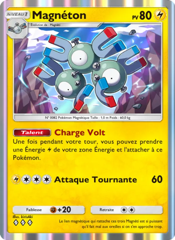 Carte Pokémon Magnéton 098/226 de l'extension Puissance Génétique