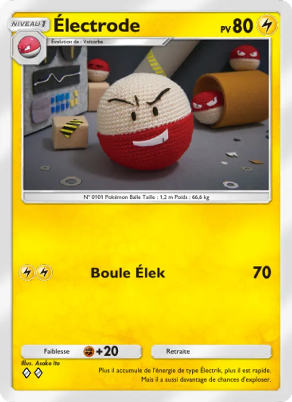 Carte Pokémon Électrode 100/226 de l'extension Puissance Génétique