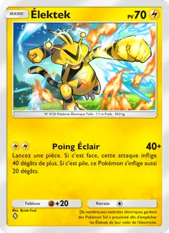 Carte Pokémon Élektek 101 — Puissance Génétique