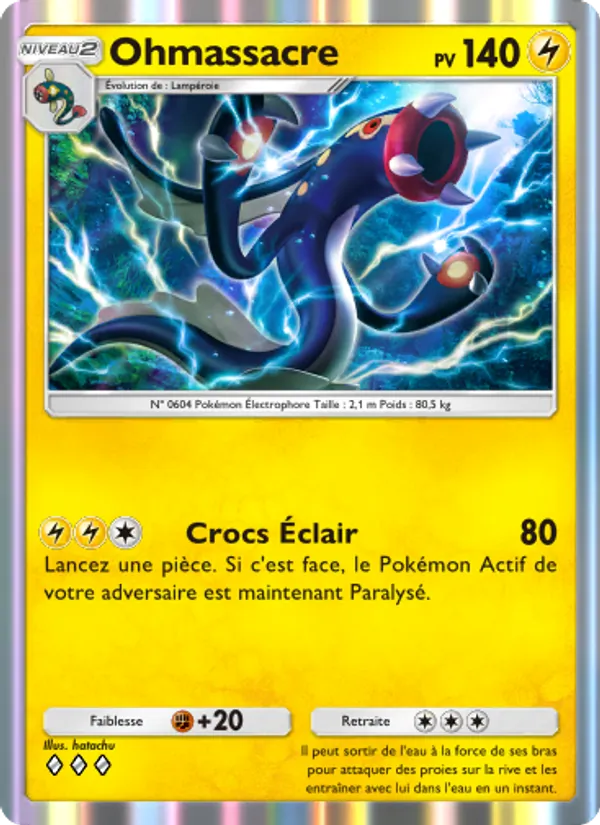Carte Pokémon Ohmassacre 109/226 de l'extension Puissance Génétique
