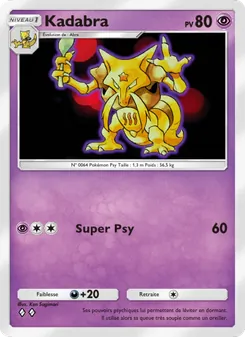 Carte Pokémon Kadabra 116 — Puissance Génétique