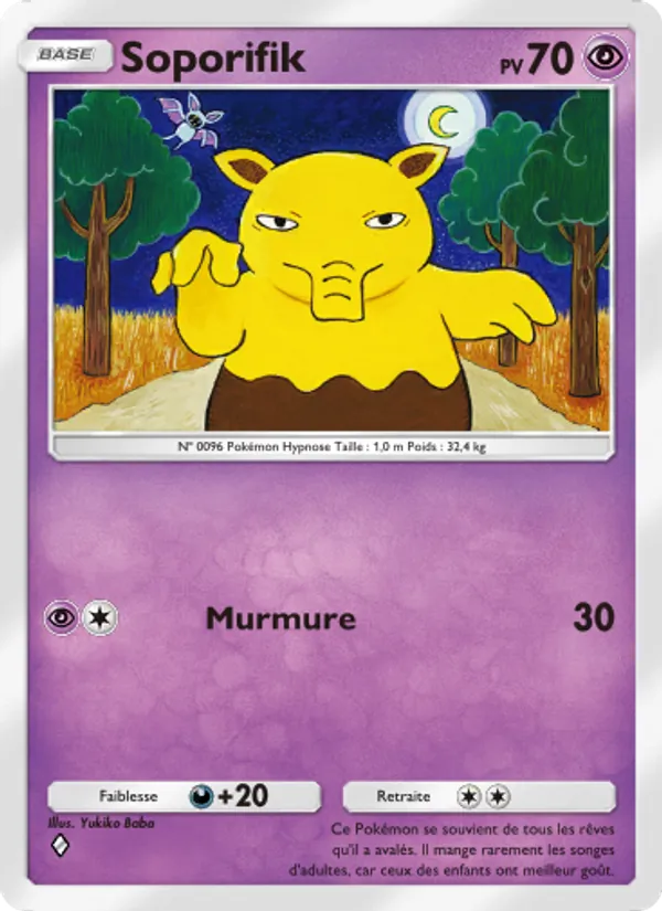Carte Pokémon Soporifik 124/226 de l'extension Puissance Génétique