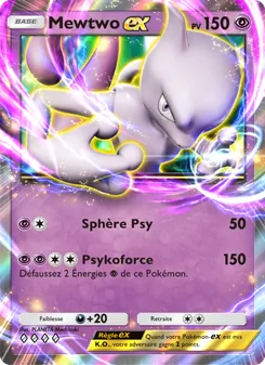 Carte Pokémon Mewtwo-ex 129 — Puissance Génétique