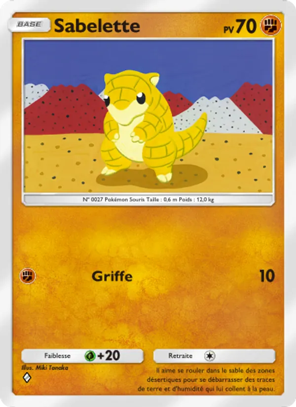 Carte Pokémon Sabelette 137/226 de l'extension Puissance Génétique