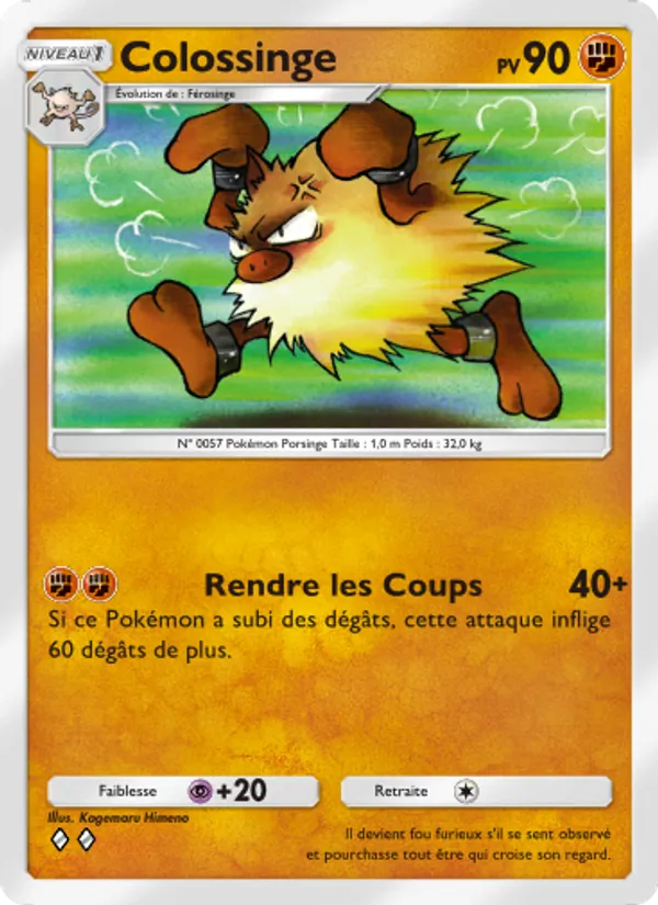 Carte Pokémon Colossinge 142/226 de l'extension Puissance Génétique