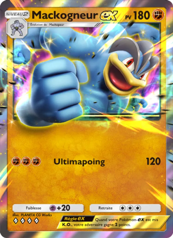 Carte Pokémon Mackogneur-ex 146/226 de l'extension Puissance Génétique