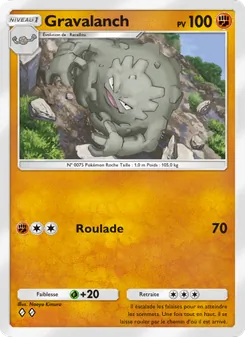 Carte Pokémon Gravalanch 148