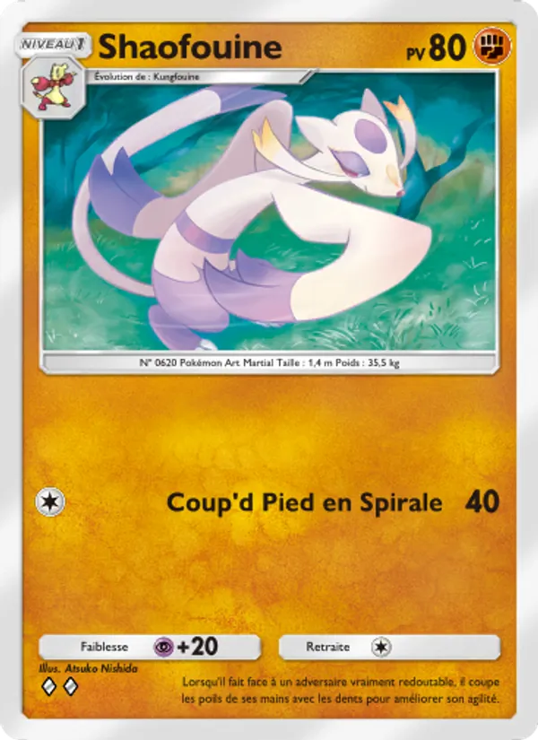 Carte Pokémon Shaofouine 161/226 de l'extension Puissance Génétique
