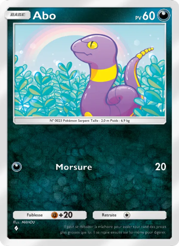 Carte Pokémon Abo 164/226 de l'extension Puissance Génétique