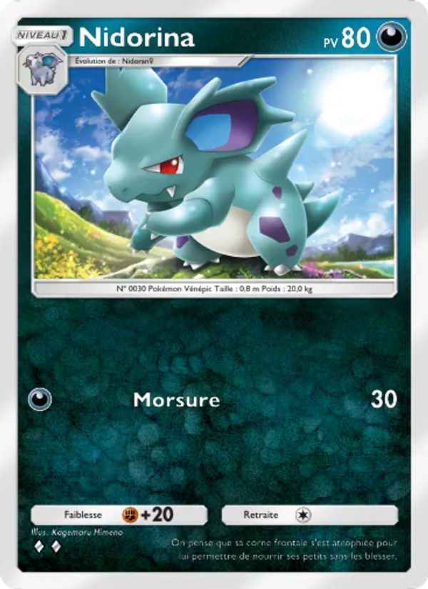 Carte Pokémon Nidorina 167/226 de l'extension Puissance Génétique