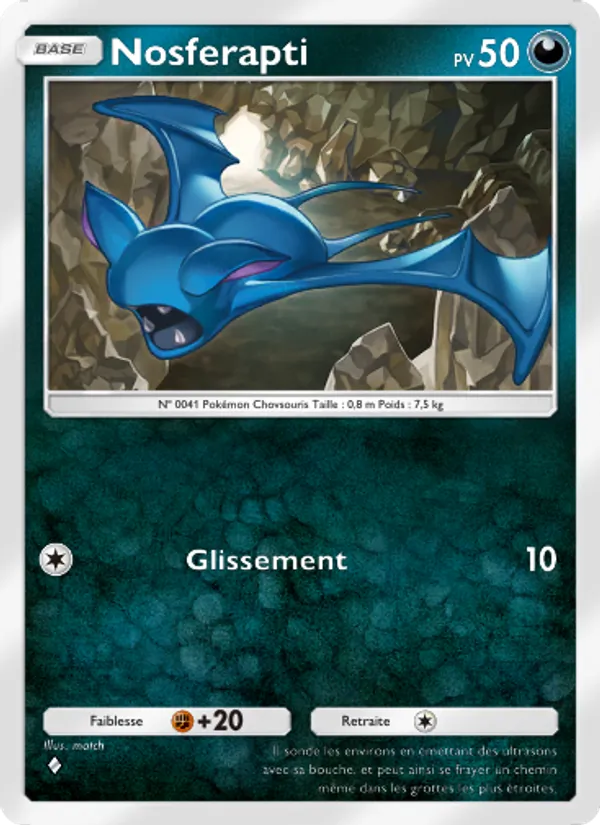 Carte Pokémon Nosferapti 172/226 de l'extension Puissance Génétique