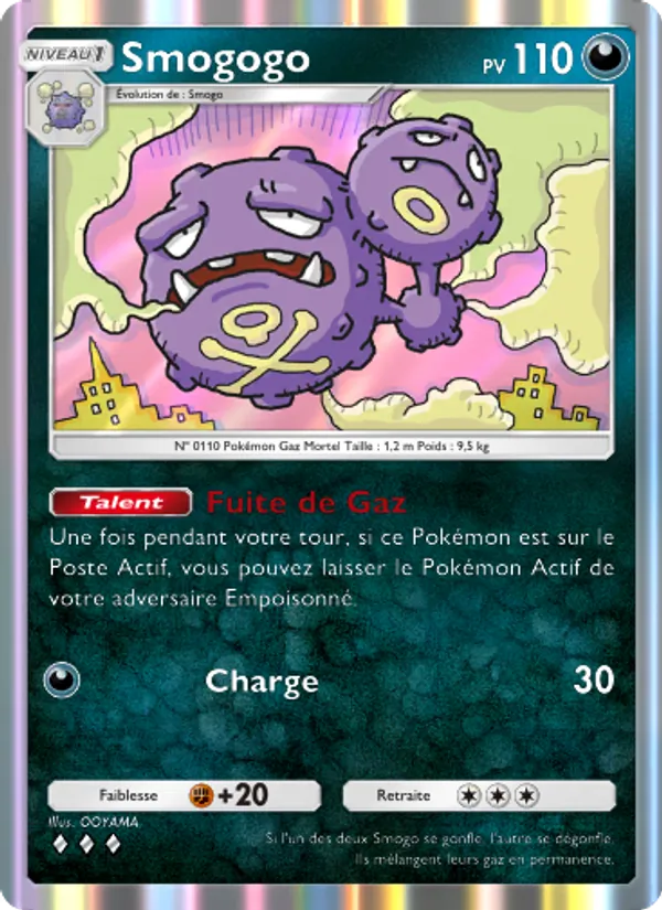 Carte Pokémon Smogogo 177/226 de l'extension Puissance Génétique