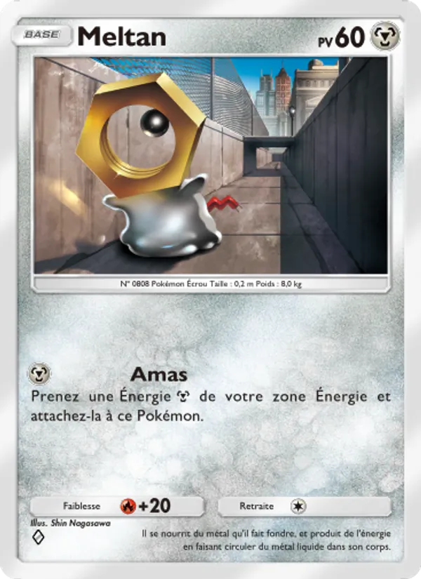 Carte Pokémon Meltan 181/226 de l'extension Puissance Génétique