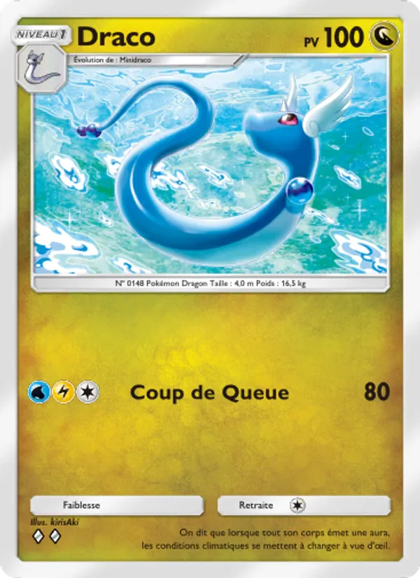 Carte Pokémon Draco 184/226 de l'extension Puissance Génétique