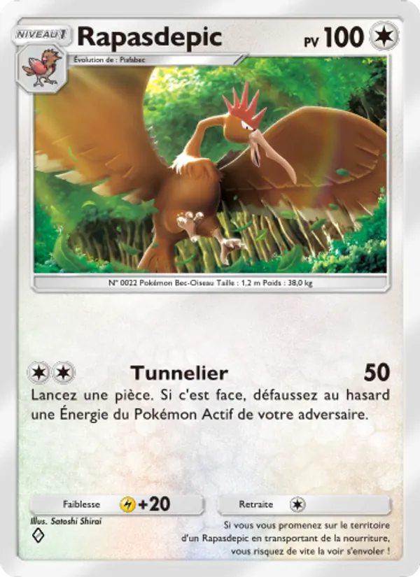 Carte Pokémon Rapasdepic 192/226 de l'extension Puissance Génétique