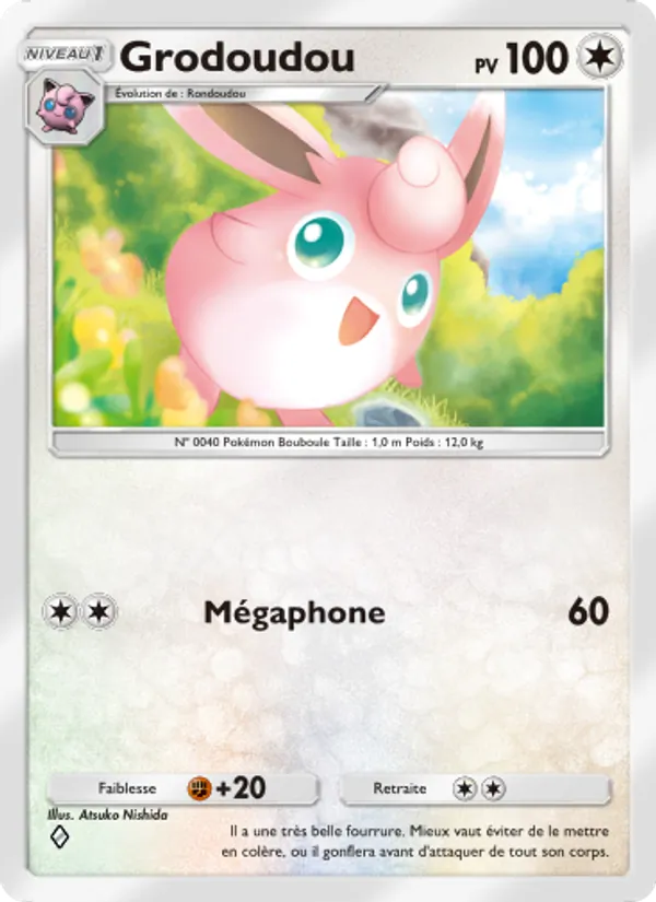 Carte Pokémon Grodoudou 194/226 de l'extension Puissance Génétique