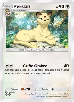 Carte Pokémon Persian 197 — Puissance Génétique