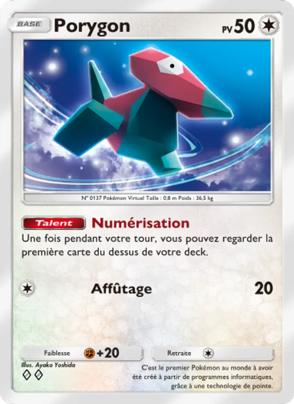 Carte Pokémon Porygon 209/226 de l'extension Puissance Génétique