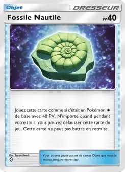 Carte Pokémon Fossile Nautile 216 — Puissance Génétique