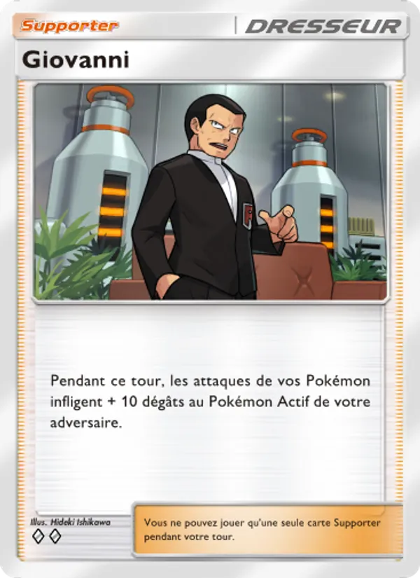 Carte Pokémon Giovanni 223/226 de l'extension Puissance Génétique
