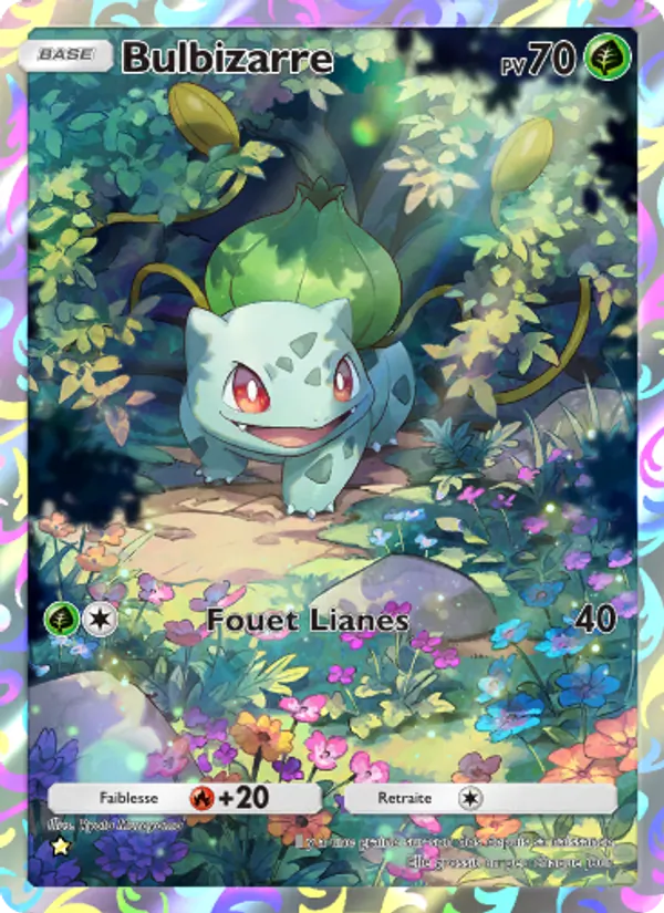 Carte Pokémon Bulbizarre 227/226 de l'extension Puissance Génétique