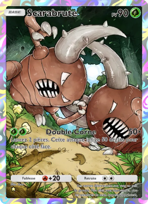 Carte Pokémon Scarabrute 229/226 de l'extension Puissance Génétique