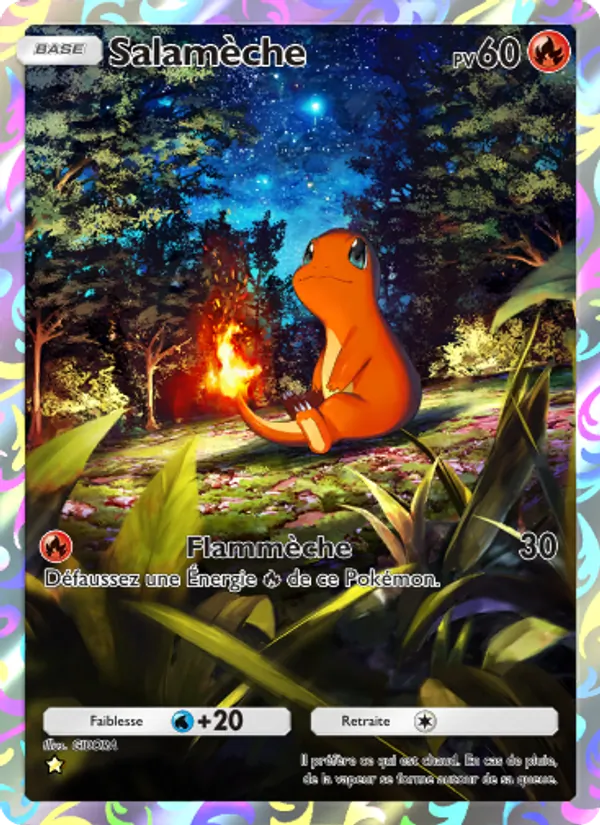 Carte Pokémon Salamèche 230/226 de l'extension Puissance Génétique