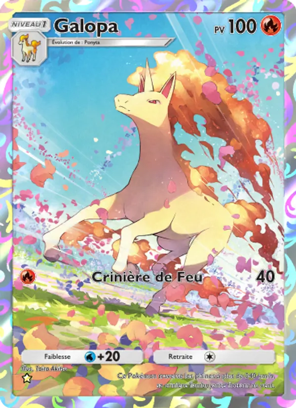 Carte Pokémon Galopa 231/226 de l'extension Puissance Génétique