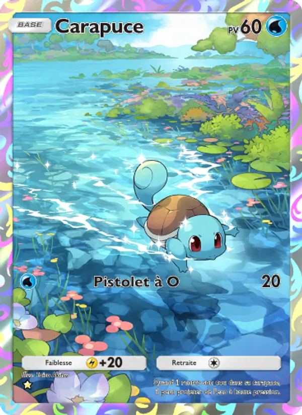 Carte Pokémon Carapuce 232/226 de l'extension Puissance Génétique