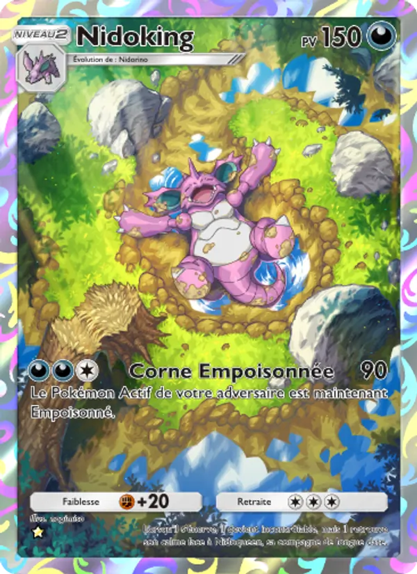 Carte Pokémon Nidoking 241/226 de l'extension Puissance Génétique