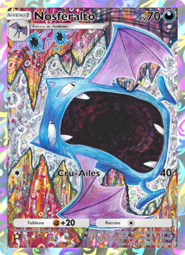Carte Pokémon Nosferalto 242/226 de l'extension Puissance Génétique